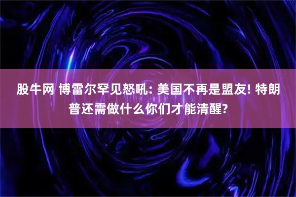 股牛网 博雷尔罕见怒吼: 美国不再是盟友! 特朗普还需做什么你们才能清醒?